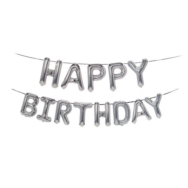 Details about   Inflating Self Letter Foil Decorations Happy Birthday Bunting Banner Balloons